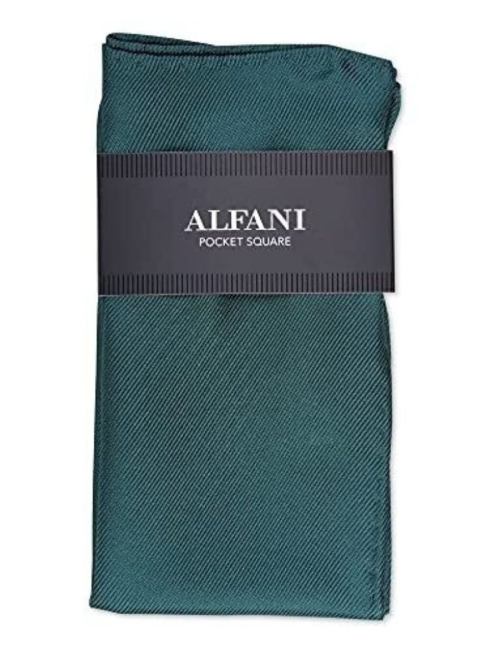ALFANI Mens Green Satin Pocket Square Handkerchief